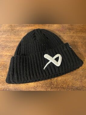 Bauer Black Knit Beanie with White Logo